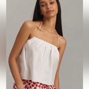 REFORMATION Addy Square-Neck Halter Top White NWT Anthropologie
